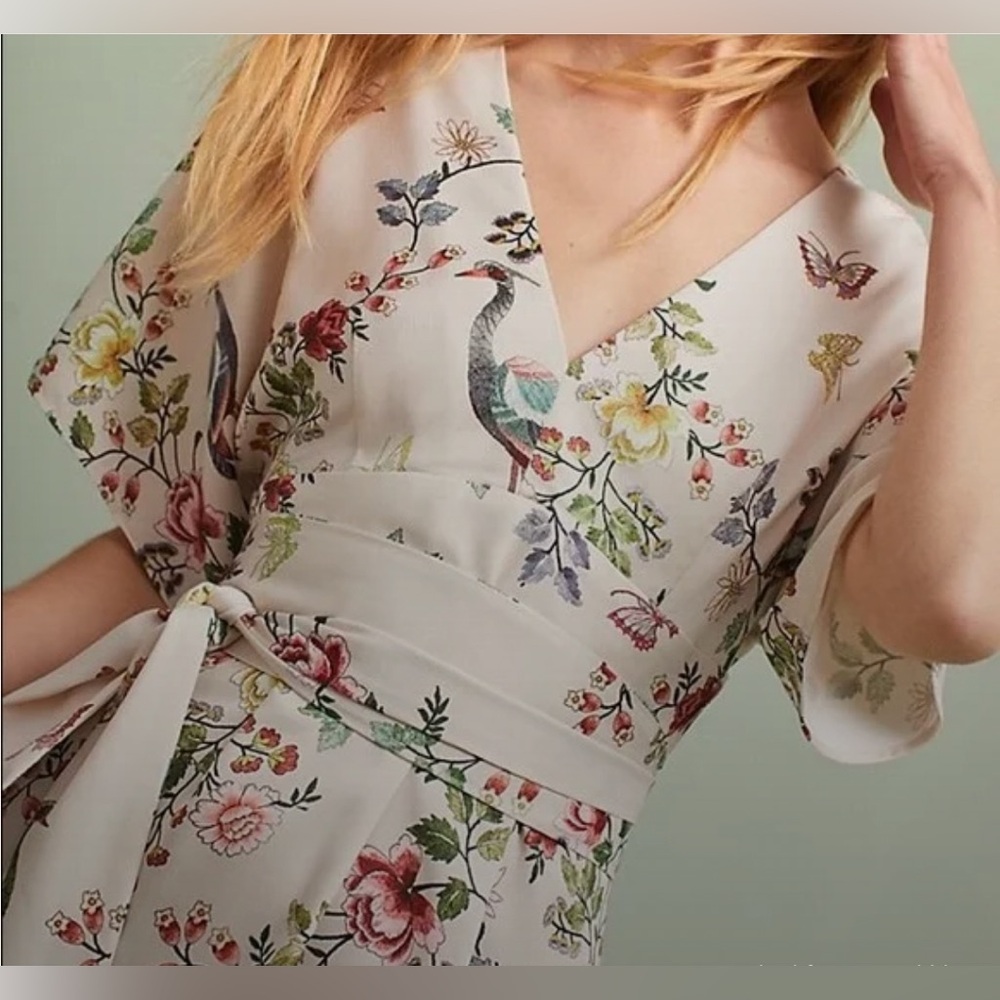 Anthropologie by dRA Los Angeles Avian Kimono Midi Dress - Picture 2 of 7